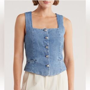 Rag & Bone Light Blue Denim vest